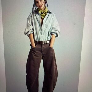 Free People Mid Rise Barrel Jeans size 31